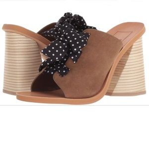 Dolce Vita Leather Lace Up Mod Heel Shoes